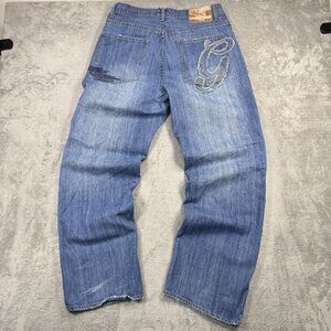 Y2K G-Unit Distressed Baggy Jeans Embroidered Skater Hip Hop Denim 50 Cent Rap